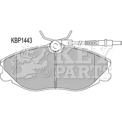 Тормозные колодки, дисковые, комплект KEY PARTS 0W10 E KBP1443 K613X 4309072 изображение 0