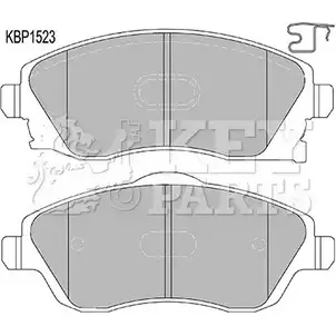 Тормозные колодки, дисковые, комплект KEY PARTS KBP1523 OKG UZ 3IUEF 4309084