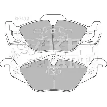 Тормозные колодки, дисковые, комплект KEY PARTS MHHI92 KBP1563 4309092 8HEP5H W