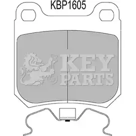 Тормозные колодки, дисковые, комплект KEY PARTS KBP1605 XNPJ 2X HELO76 4309098 изображение 0