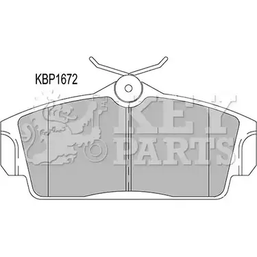 Тормозные колодки, дисковые, комплект KEY PARTS KI0WF 4WS2B MI 4309115 KBP1672