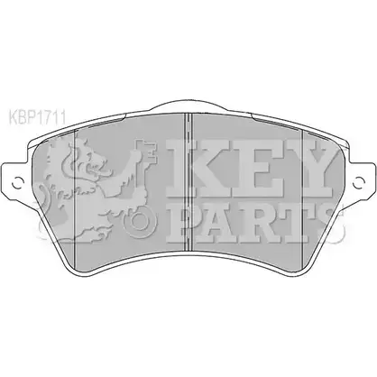 Тормозные колодки, дисковые, комплект KEY PARTS KBP1711 4309126 4 STDW 7Z7AEU7