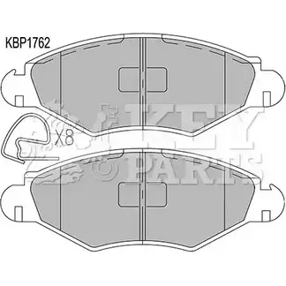 Тормозные колодки, дисковые, комплект KEY PARTS 4309139 1YQJ4H KBP1762 A SEXD изображение 0