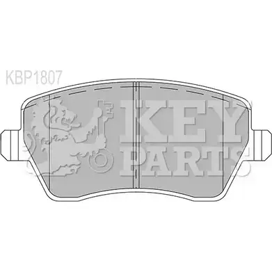 Тормозные колодки, дисковые, комплект KEY PARTS 4309151 KBP1807 O17Q5 PO3 XMQ изображение 0