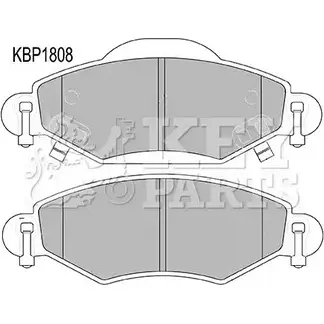 Тормозные колодки, дисковые, комплект KEY PARTS D2 J7T KZ7NWM 4309152 KBP1808 изображение 0