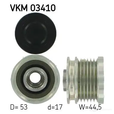 Обгонная муфта генератора SKF 594507 VKN 350 4ZKLJ VKM 03410 изображение 0