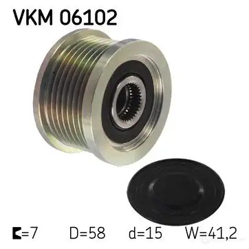 Обгонная муфта генератора SKF 594578 RMTNIH VKN 350 VKM 06102 изображение 0