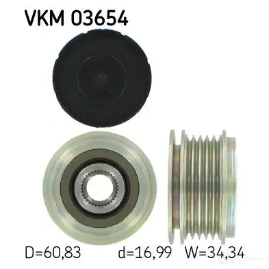 Обгонная муфта генератора SKF WMEA1 VKN 350 594545 VKM 03654