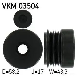 Обгонная муфта генератора SKF VKM 03504 VKN 350 BGLSFH 594513 изображение 0