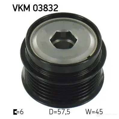 Обгонная муфта генератора SKF XDB LQ0 VKM 03832 594567 7316575925024 изображение 0