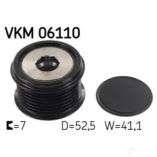 Обгонная муфта генератора SKF IV 39TM VKM 06110 7316575553722 594580 изображение 0