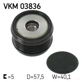 Обгонная муфта генератора SKF VKM 03836 7316577784285 1424404236 X CWZD8 изображение 0