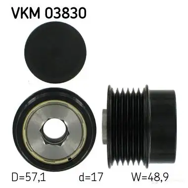 Обгонная муфта генератора SKF VKN 351 VKM 03830 UDRWM 594565 изображение 0