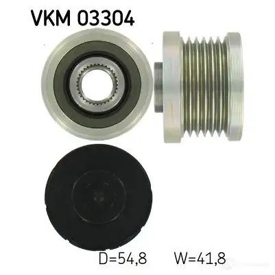 Обгонная муфта генератора SKF VKM 03304 NP3DYM VKN 350 594493