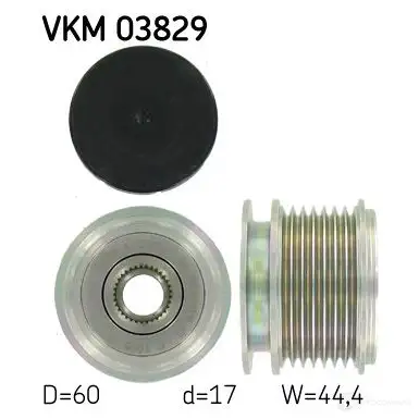 Обгонная муфта генератора SKF VKN 350 VKM 03829 T6R43 594564 изображение 0