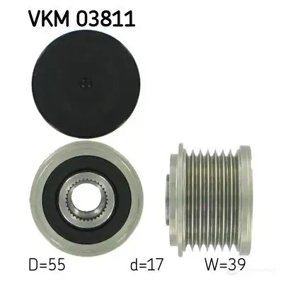 Обгонная муфта генератора SKF 594551 PHMTQ vkm03811 VKN 350 изображение 0