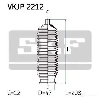 Пыльник рулевой рейки SKF VKN 401 vkjp2212 P143F 594125 изображение 0
