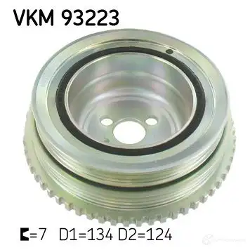 Шкив коленвала SKF HIB GZS 595957 VKM 93223 7316575874490 изображение 0