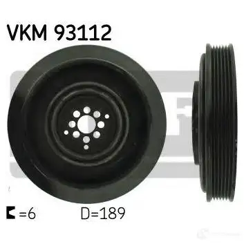 Шкив коленвала SKF vkm93112 7316575141813 PJ OUH 595938 изображение 0