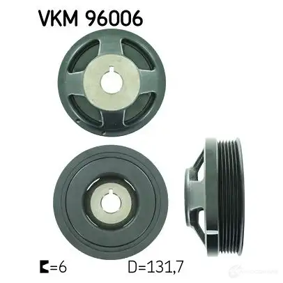 Шкив коленвала SKF VKM 96006 7316574928552 596010 I V24T