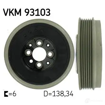 Шкив коленвала SKF 595929 7316574677238 HI0 T61Q VKM 93103 изображение 0