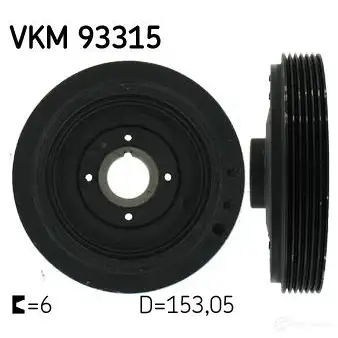 Шкив коленвала SKF 7316575055059 595976 J R8G9RN VKM 93315