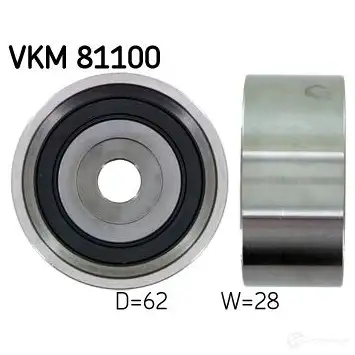 Паразитный ролик ремня ГРМ SKF VKM 81100 O3 43D 7316571458519 595877