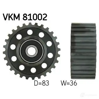 Паразитный ролик ремня ГРМ SKF VKM 81002 BCC 21U 7316571559292 595874