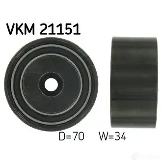 Паразитный ролик ремня ГРМ SKF VKM 21151 7316571673196 594840 G2S RSMH