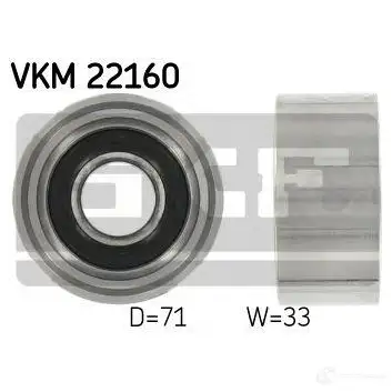 Обводной ролик ремня ГРМ SKF 7BENC 20 594858 7316577649577 vkm22160