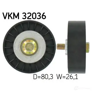 Паразитный ролик приводного ремня SKF 1 5PSK VKM 32036 595062 7316573398806 изображение 0