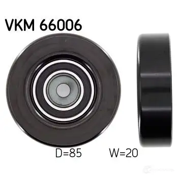 Паразитный ролик приводного ремня SKF 595684 3PQ RS VKM 66006 7316574609017 изображение 0