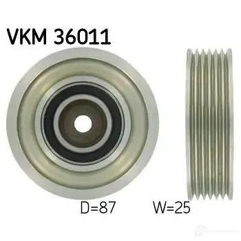 Паразитный ролик приводного ремня SKF 7316571331973 VKM 36011 595283 5 4LFS изображение 0