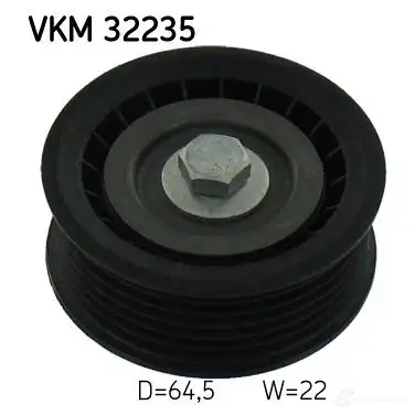 Паразитный ролик приводного ремня SKF 595082 VKM 32235 7316575591045 M9H5 38 изображение 0