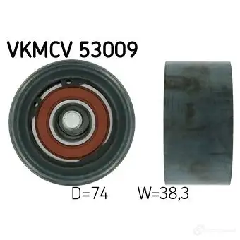 Паразитный ролик приводного ремня SKF A S6OHPI 597320 7316574297757 VKMCV 53009