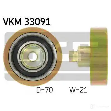 Обводной ролик приводного ремня SKF 595149 7316572554197 JH 5M4EW vkm33091 изображение 0