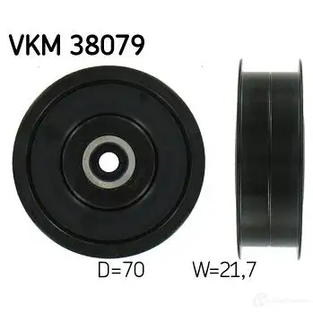 Паразитный ролик приводного ремня SKF VKM 38079 595397 OU ZPD 7316575357153 изображение 0