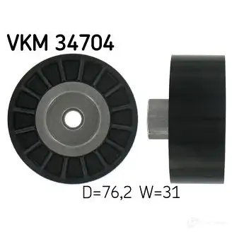 Паразитный ролик приводного ремня SKF VKM 34704 7316574459438 595237 P8XNI 0I изображение 0