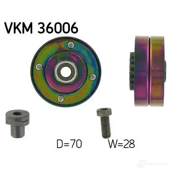 Паразитный ролик приводного ремня SKF 7316571331942 RNM EMGP VKM 36006 595278