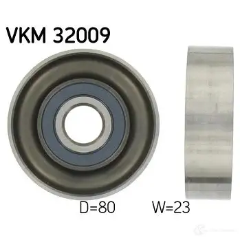 Паразитный ролик приводного ремня SKF 595043 7316570970791 VKM 32009 L DFZ9