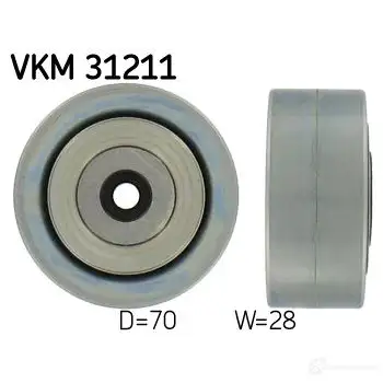 Паразитный ролик приводного ремня SKF 595012 7316575356217 I RR83 VKM 31211 изображение 0