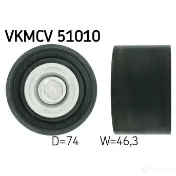 Паразитный ролик приводного ремня SKF VKMCV 51010 597271 0RF8 U 7316573954798 изображение 0
