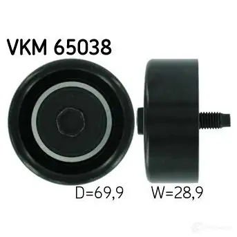 Паразитный ролик приводного ремня SKF VKM 65038 595653 DN1T MB 7316575356576 изображение 0