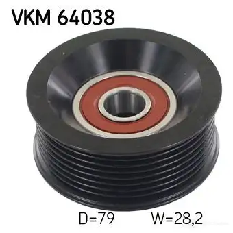 Паразитный ролик приводного ремня SKF VKM 64038 595622 GV2 QKY 7316576998560 изображение 0