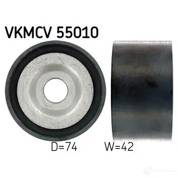 Паразитный ролик приводного ремня SKF 597340 VKMCV 55010 7 VF8K 7316575561116 изображение 0