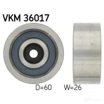 Паразитный ролик приводного ремня SKF VKM 36017 UQ1 M9U 595288 7316571495293 изображение 0