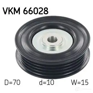 Паразитный ролик приводного ремня SKF VKM 66028 R7L DCJS 595695 7316575919672 изображение 0