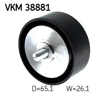 Паразитный ролик приводного ремня SKF 1438695950 A 8Z1Y VKM 38881 изображение 1