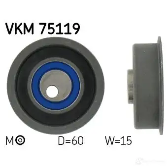 Натяжной ролик ГРМ SKF VKM 75119 7316577660091 5P VG7IL 595810