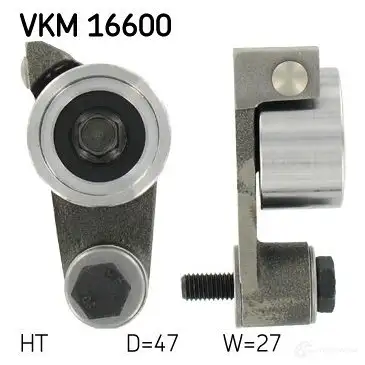 Натяжной ролик ГРМ SKF 7316570163582 VKM 16600 594799 W ZEFM